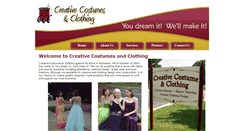 Desktop Screenshot of creativecostumesandclothing.com